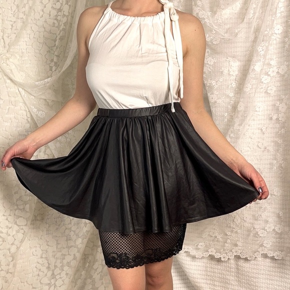 Nasty Gal A-Line skirt w lace slip - Picture 1 of 4